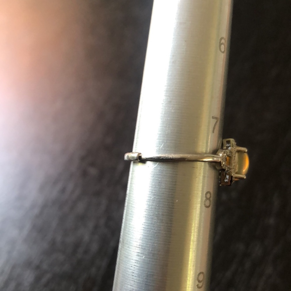 Opal/Topaz ring - Picture 5 of 7
